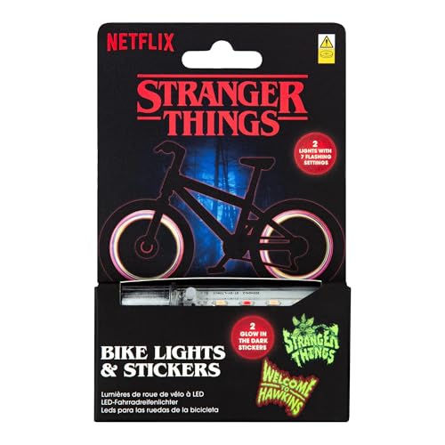 Stickers LED vélo Stranger Things lampe et décoration lumineuse de roue