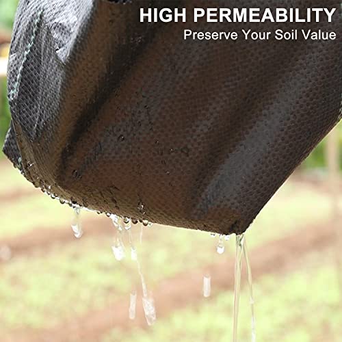 Burvagy 5.8Oz 3Ft X 360Ft Weed Barrier Landscape Fabric Woven Heavy Duty Garden Ground Cover Weed Control Mat Outdoor Weed Mat Geotextile Fabric Garden Lawn Fabric #TOP3