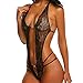 Produktbild MIRRAY Damen Erotik Spitze Bodysuit Halfter Nachtwäsche Nachthemd Neckholder Dessous
