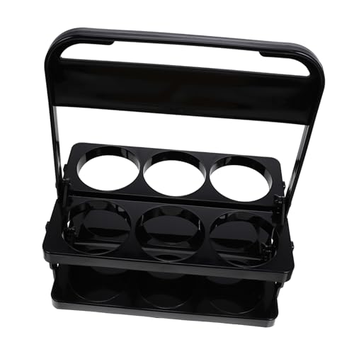 Flaschentr?ger Faltbar Getr?nketr?ger f¨¹r 6 Flasche Kunststoff Schwarz...