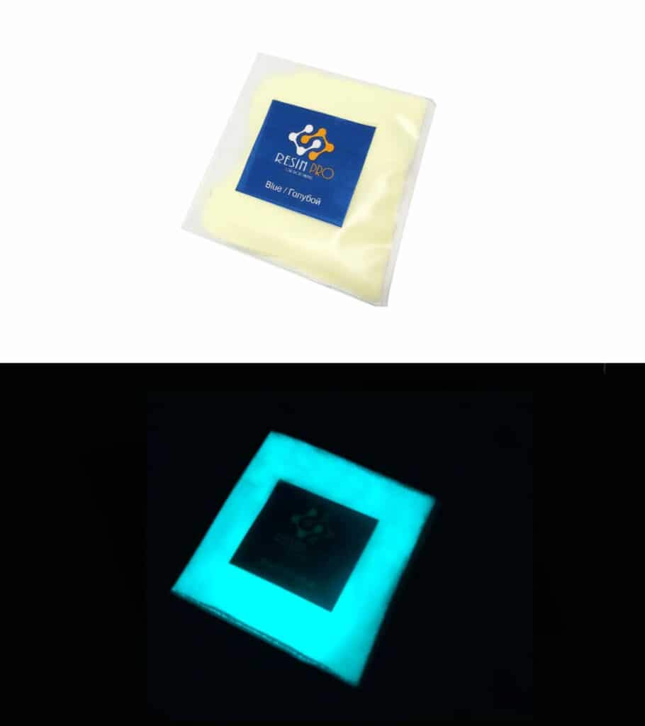 Resin Pro Sky Blue A White-Based Pigment Glow-In-The-Dark Luminescent Powder Additive, 20G