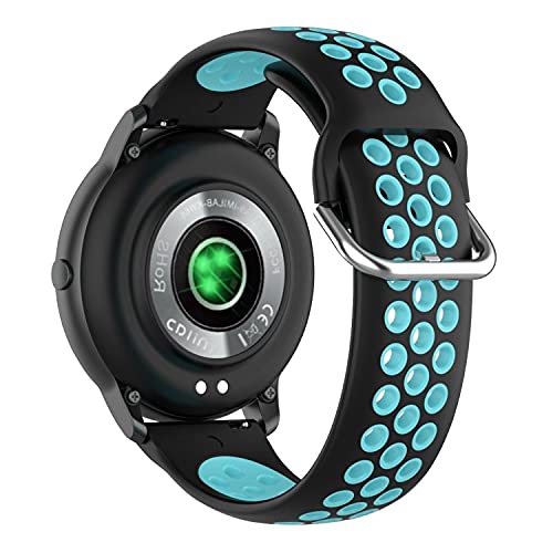 Image of ACM Watch Strap 22mm compatible with Boat Flash Edition Smartwatch | Silicone Belt Breatheable Dual Color Dot Band