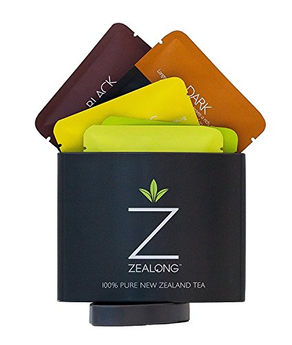 Organic Tea Bag Sampler with 6 Tea Sachets: (Green, Black, Pure Oolong,) by Zealong, Creators of The World's Purest Tea (6 Sachets)