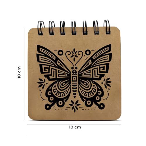 Image of Papero Pocket Size Sketch Book Pack of 3 | 140 GSM Thick Paper | 10 x 10 cm Mini Sketchbook | 40 Sheets Each | Portable Drawing Book for Sketching, Doodling & Journaling Tribals