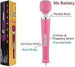 Powerful Handheld Electric Back Body Massage Vibrating for Woman Sports Recovery Muscle Aches Pain Shoulder Neck Leg Hand Foot Tool Pink Big Massager
