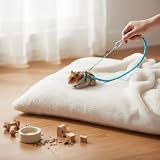 Tnfeeon Chomik Szkolenie Kierownik, Myszka Mice Paski Kamizelka Prowadzenie Rope Chodzenie z Bellem Finder (Niebieski)