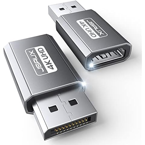 JSAUX 4K DisplayPort zu HDMI Adapter 2-Stück Cover