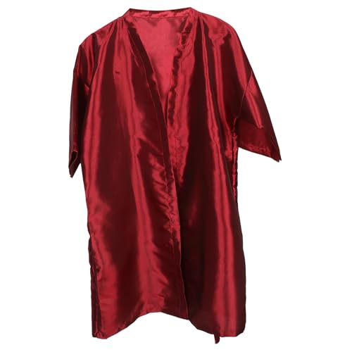 Healifty Hair Salon Capa para Corte de Cabello Burgundy Transpirable Protector para Clientes Salón de Peluquería para Corte y Tinte