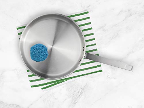 Image of HIC Kitchen Scouring Pad and Dish Scrubbers, Scratch Resistant and Non-Stick, Set of 3, Assorted