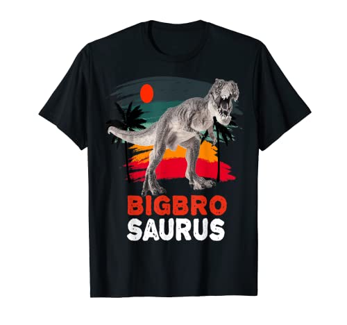 Big Brosaurus Vintage T Rex Dinosaurio Big Brother Saurus Camiseta