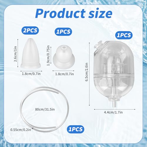 Image of BOXOB Nasal Aspirator Replacement Set, Nose Sucker Straw & Bottle & Suction Tip Head Replacement Parts for Baby Toddlers Compatible with Grownsy Littletora Pro Watolt HappyNose X-Bosak Aspirator
