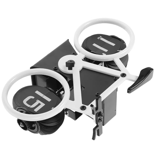 Abaodam アンティークデザイン置き時計 おしゃれな自転車スル フリップ卓上時計 耐久性 インテリア向け ホワイト