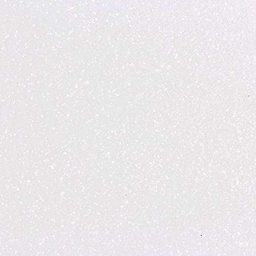 Folha de EVA 40x60cm - Glitter Branco - 5 unidades