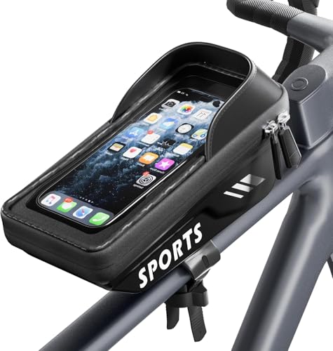 Povlen Waterproof Bike Frame Bag - Bike Phone Holder Touchscreen