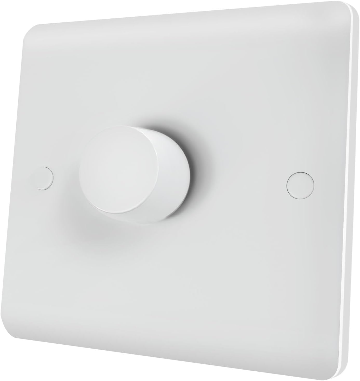 LED Dimmer Switch For Dimmable LED Incandescent Halogen Bulbs, Push on/off Rotary Universal Dimmer-Switch, No Neutral Required,1 Gang 2-Way,3-100W (1-10 LEDs)