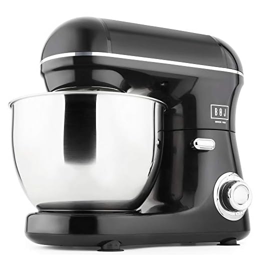 BOJ Amasadora FP-4000, Robot de Cocina, Amasador, Batidora Repostería, Bol 4L Inoxidable, Motor Full Metallic 600W, Accesorios teflonados Aptos para lavavajillas