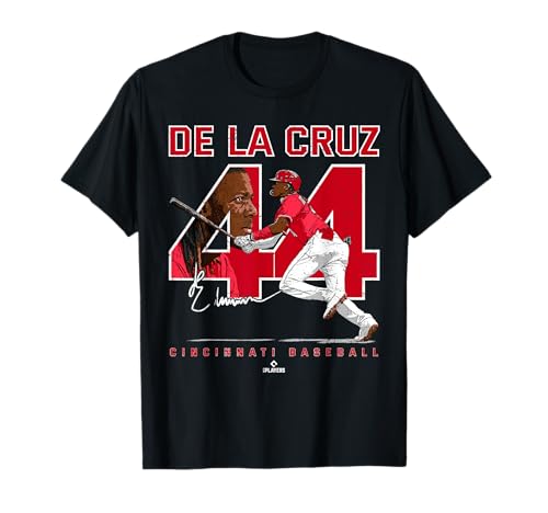Number & Portrait Elly De La Cruz Cincinnati MLBPA T-Shirt
