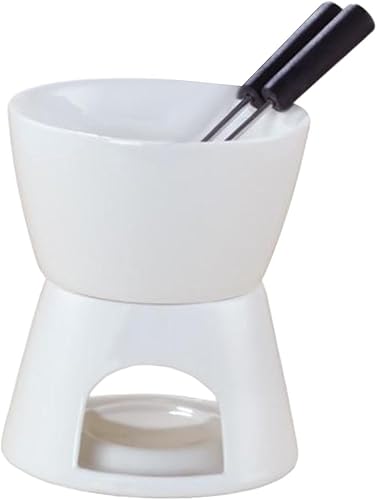 Miniatura 7 de Olla de fondue de chocolate, té ligero, de porcelana, olla para derretir queso, cerámica caliente, calentador de mantequilla para dulces y hogares