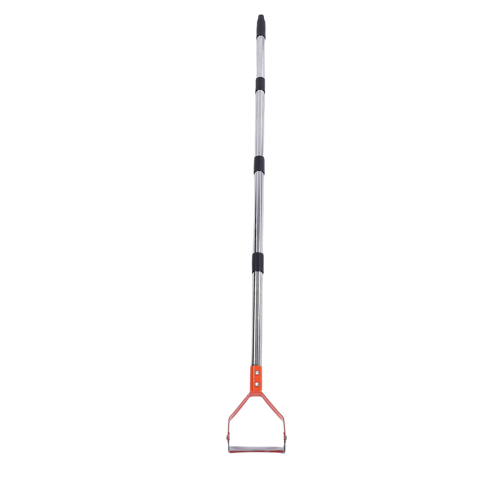 Herramienta de jardín con azada, azada con Estribo de Mango Largo Ajustable, Herramienta de jardinería Resistente para macizos de Flores y Patios (Orange)