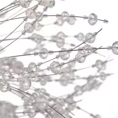 Image of Modern Crystal Sputnik Chandelier - Luxury Starburst Pendant Light for Living Room, Dining Room & Bedroom| 400mm