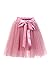 Produktbild Babyonline Damen Prinzessin Falten Rock Vintage Kleid Spitzen Rock Midirock Ballettrock Tüllrock Unterrock Knielang, Altrosa, One Size/Einheitsgröße