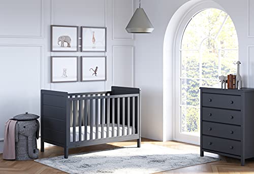 Storkcraft Nestling 3-In-1 Convertible Crib (Gray) - Easily Converts To Toddler Bed And Daybed, Planked End Panels For Transitional Style #TOP1