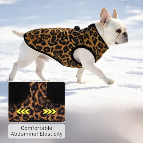 Image of SCENEREAL Halloween Winter Dog Vest Coat with Harness Built in