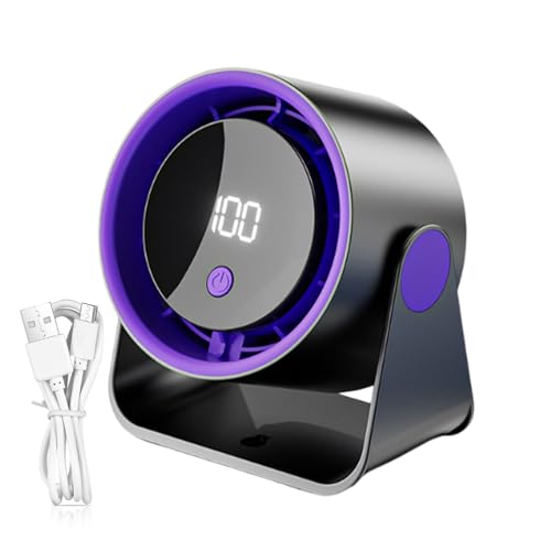 Ventilateur silencieux à circulation d'air de table avec écran LED