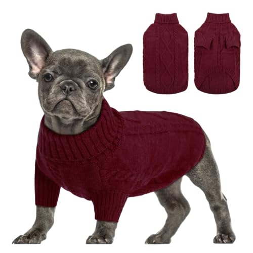 Image of Queenmore Small Dog Pullover Sweater for Medium Dogs Girl, Pet Xmas Sweater