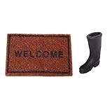 Mini Boden Teppich Abdeckung Teppich + Gummi Regen Stiefel für 1/12 Puppenhaus Miniatur Zubehör