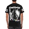TZVEHAFYA Men's Callboys Music Band Electric T-Shirt Stylishprinted Short Sleeve Shirt Casual and Versatile Suitable for Multiple Scenarios Multicoloured 3XL #1