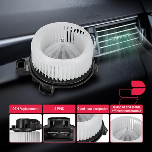 Image of BDFHYK AC Heater Blower Motor Fan 76990 Compatible with Ram 2014-2023 ProMaster 1500 2500 3500,HVAC Blower Motor Assembly Replacement for 68250220AB 68237133AA 68237133AB 68250220AC