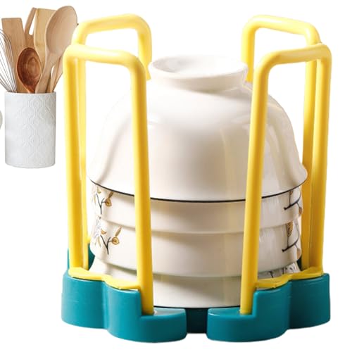 Support De Cuisine Pour Vaisselle - Égouttoir Rétractable Pôur Vaisselle | Organisateur De Bols Pour Armoire | Support Dê Séchage Compact Et Portable Pôur Cuisine, Rangement Domestique Multifonction