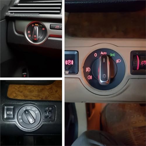 Interruptor de luces con acabado cromado 5ND941431B para VW Sharan y Caddy 5
