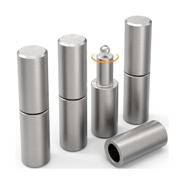 Kliplinc 4-Teilige Schwei?bare Tonnenscharniere 4? X 1 Hochleistungs-Torscharniere 4-Anschwei?scharniere f¨¹r Eisent¨¹ren, Metalltore, Kugellager