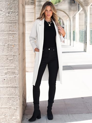 Image of ANRABESS Womens Cardigan Sweater 2026 Fall Outfits Knitted Lapel Long Coats Coatigans