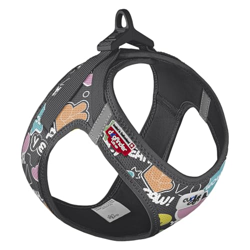curli(カーリー) ベストエアメッシュハーネス・クラスプ コミックブラック2025 2XSサイズ