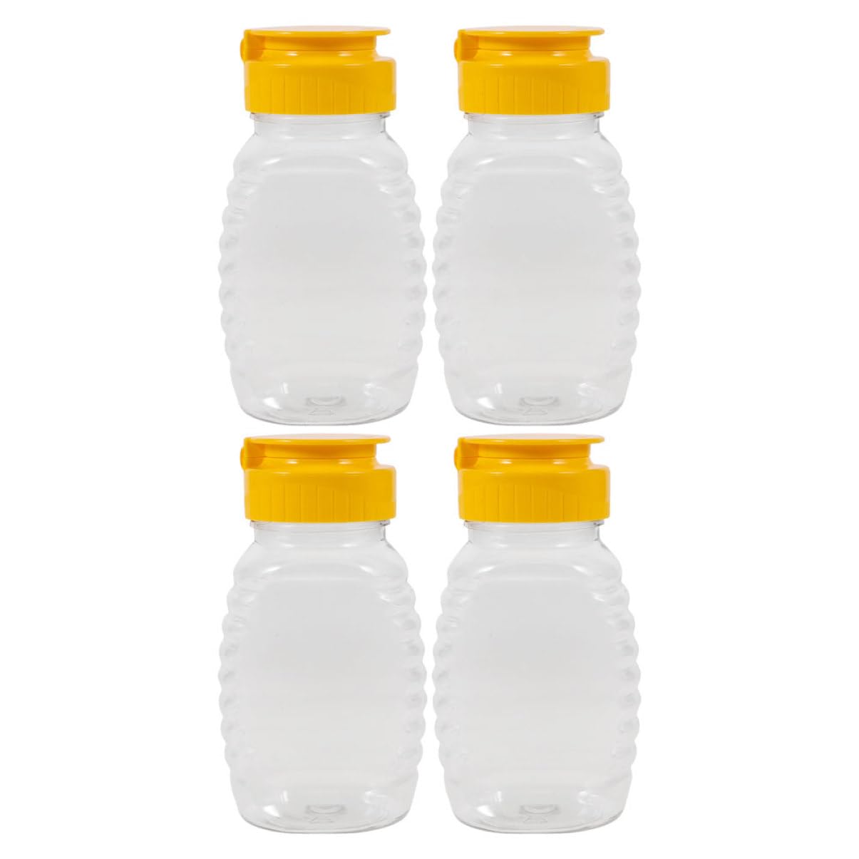HANABASS Honey Dispenser Empty Honey Bottles Mini Jar Squeeze Bottle for Travel