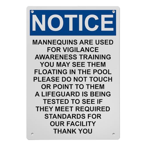 OSHA Mannequins Are Used For Vigilance Sign, 8.5 x 11 in