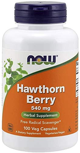 NOW Supplements, Hawthorn Berry 540 mg, Free Radical Scavenger*, Herbal Supplement, 100 Capsules