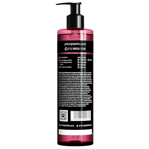 Encontraproduto.com.br - PRINCIPIA, Gel de Limpeza Facial Hidratante 9,5% Tensoativos + 30% Glicerina + 1% Extrato de Algodão GL-03 com 350ml