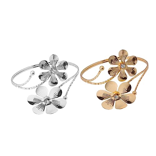 Bracelet de haut bras en métal ajustable pour style bohème chic