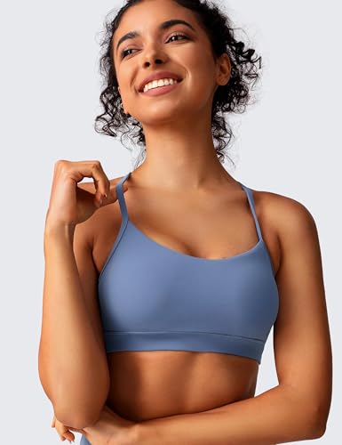 Image of BAYDI Clouduxi Y Back Sports Bras for Women - Light Support Racerback Yoga Bra, A-C Cups