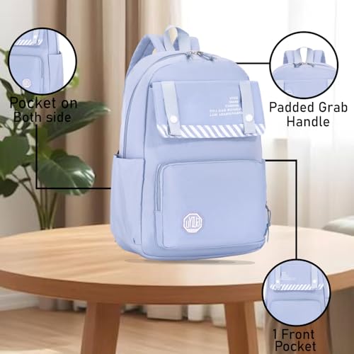 Image of Tinytot 30 Litre Japanese Korean Style School Bag Water-Resistant Laptop & Travel Backpack - Unisex Large 18 Inches Multipurpose Student Backpack for Boys & Girls, Men & Women
