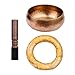 20.5cm Large Tibetan Singing Bowl Set, Handmade Metal Sound Bowl with Soft Cushion & Wooden Mallet – Meditation, Chakra Healing, Yoga Relaxation