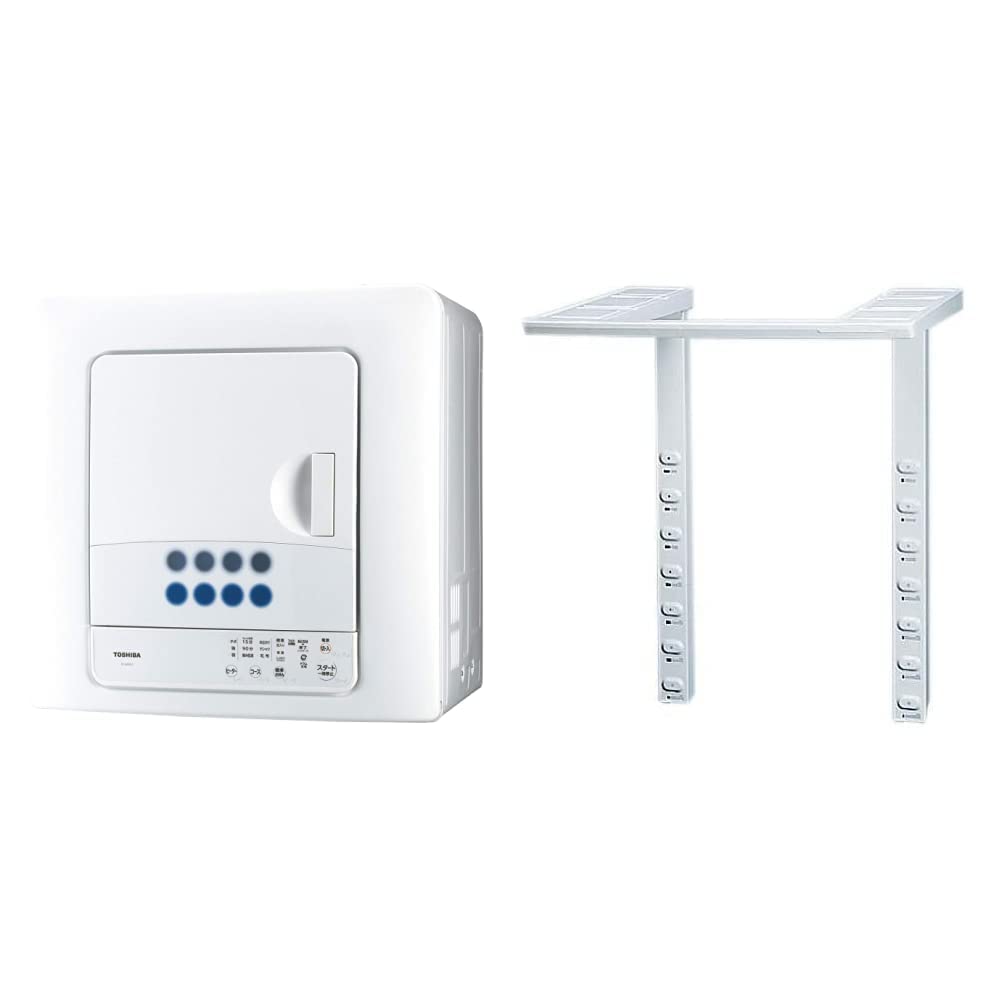 Amazon | 【セット買い】東芝 衣類乾燥機 6㎏ ピュアホワイト ED-608(W  