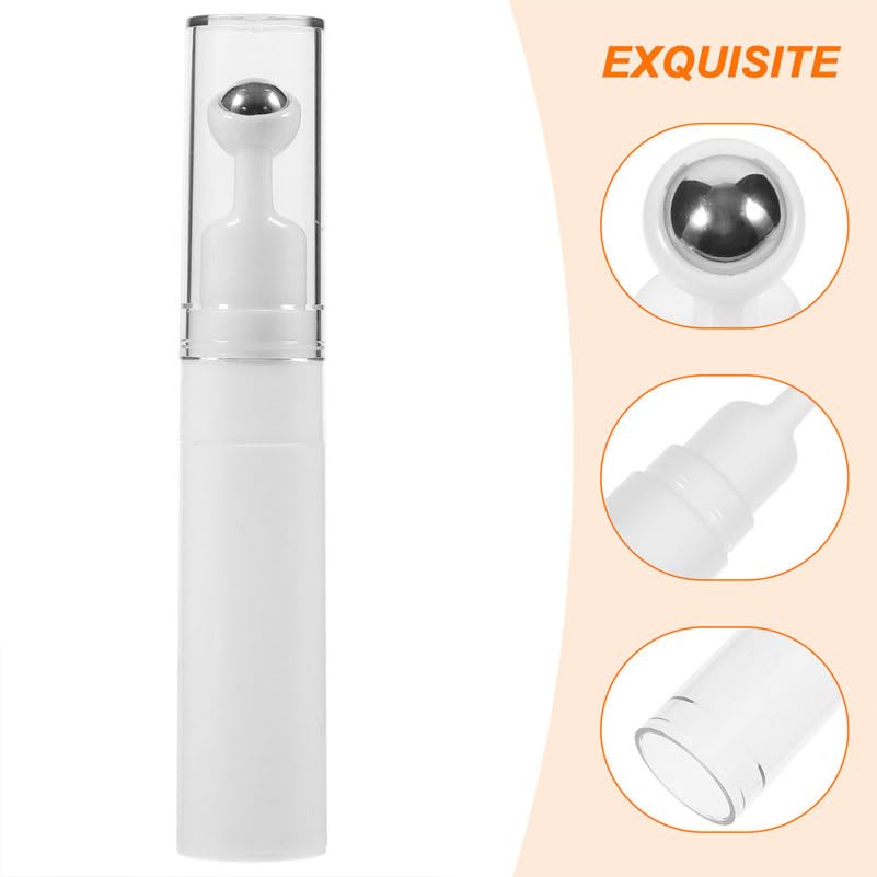Refillable Eye Serum Roller Ball Applicator Bottle Empty Eye Cream Applicator Bottle for Skincare Portable Travel Cosmetic for under Massage 5.11 in