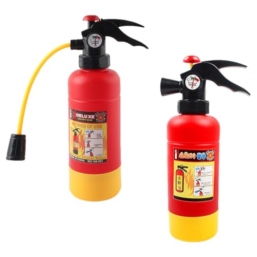 UKCOCO Extintores de Juguete Acuáticos para Niños, Tamaño Pequeño, Plástico Seguro, Juego de 2 Unidades, Adecuado para Fiestas, Piscina y Juego al Aire Libre Verano