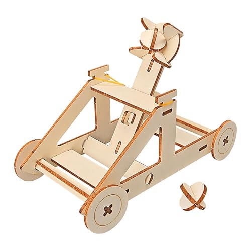Catapulta Modelo De Madera - Kit De 9,65 Pulgadas Para Adultos | Juguete De Palanca Creativo: El Modelo De Gravedad Preciso De Madera Natural Mejora La Motricidad Fina Durante Las Clases De Manualidad