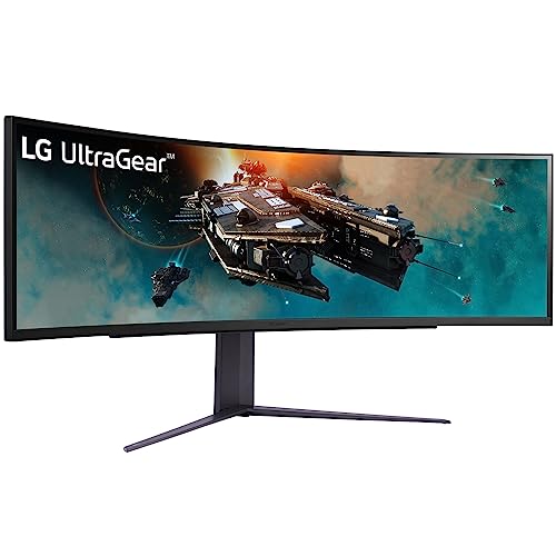 Image of LG 49 inch Curved Ultragear Dual QHD (5120 x 1440) @1ms, 240Hz Gaming Monitor with Vesa DisplayHDR 1000, Premium Gaming Display, AMD FreeSync, DCI-P3 95% (Typ.), HDMI, DP, Speakers, 49GR85DC (Black)